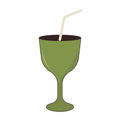 Happy Thanksgiving Day Cartoon Element. Vector Illustration on White Background.