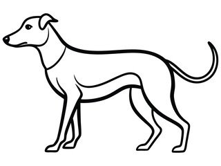 Sketch of a Running Dog in Action Dynamic Pet Illustration for Designs