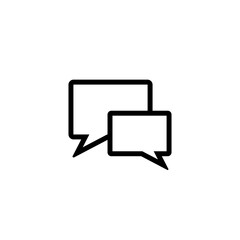 Naklejka premium line art chat, bubble speech icon