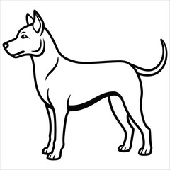 Adorable Puppy Sketch Stylized Chihuahua Line Art for Graphic Use