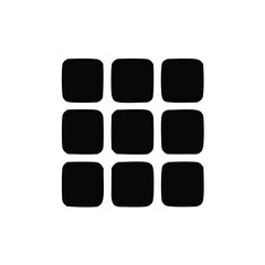 black square buttons