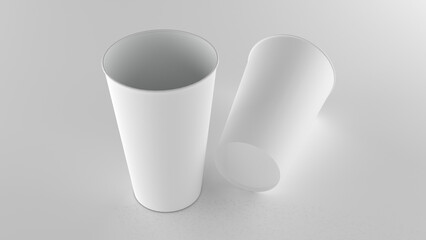 paper cup 16oz mockup 3D