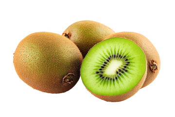 Fototapeta premium a kiwi fruit cut in half and sitting on a white surface