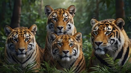 Obraz premium tiger in the jungle