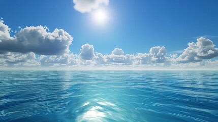 Obraz premium Breathtaking High-Definition Images Showcasing Serene Blue Sky Backgrounds: A Visual Ode to Tranquility and Expansiveness