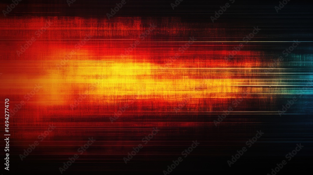 Poster dynamic abstract design with vibrant color transitions.