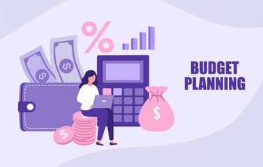 Budget Planning concept. Detailed financial foresight and strategic expense management. 