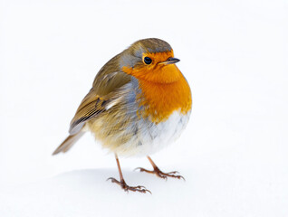 robin isolated on white