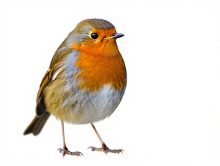 robin isolated on white
