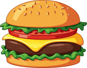  PNG transparent hamburger on a white background