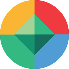 Obraz premium Abstract Ultra Minimal Tech Icon Design