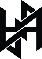 Abstract H Icon Precision Inspiring Modern Technology