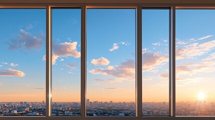 Fototapeta premium vibrant silver gleam, energetic vibes, polished sheen, window view.