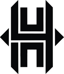 Abstract H Icon Modern Tech Form Abstract H Unleashed