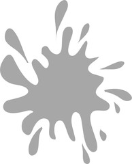 Obraz premium Abstract Gray Splatter: Liquid Burst with Dynamic Spray Effect