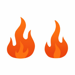 vector illustration of a fire