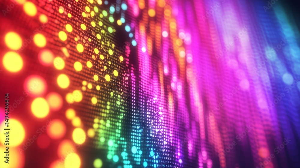 Poster conceptual visualization of enhanced quantum dots with europium elements