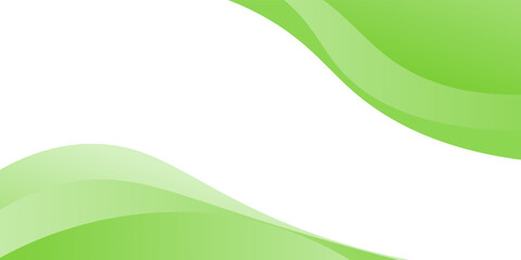 Abstract green banner background. Graphic design banner pattern background template with dynamic curve shapes, vector