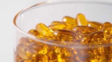 Macro Shot of Dihydroberberine Capsules in Laboratory Environment