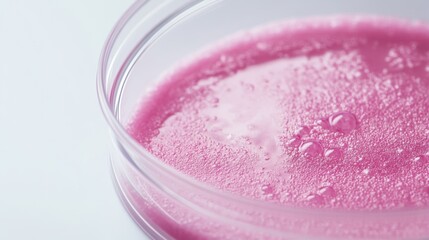 Close-Up Macro Shot of Piperlongumine Powder in Glass Petri Dish