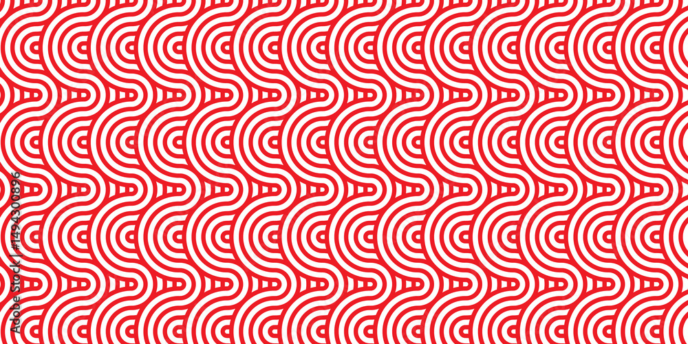 Aufkleber overlapping creative diamond circle abstract pink pattern background with waves texture. geometric d