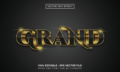 Obraz premium Editable grand text effect