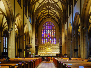 Interior view of Trinity Church in New York City