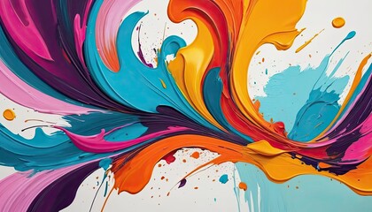 Vibrant Abstract Painting: A Symphony of Colors