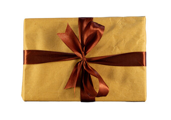 gift box with ribbon isolated