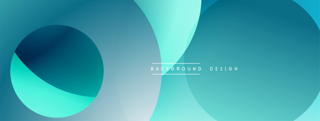 Abstract fluid shapes, turquoise hues, modern design. Minimalist composition, gradient colors, smooth transitions. Background elements create visual interest.
