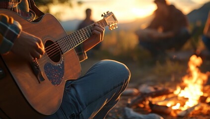 Campfire Acoustic Guitar Serenade