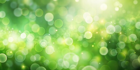 Obraz premium Abstract Green Blurred Background With Soft Light , serene atmosphere
