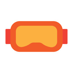 Virtual Reality Network Vector Flat Icon Design