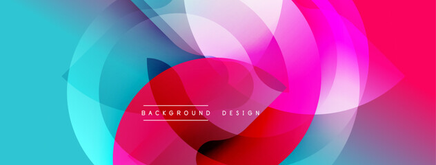 Abstract fluid shapes, vibrant colors blend. Dynamic composition creates modern visual experience. Smooth gradients, flowing forms dominate design.