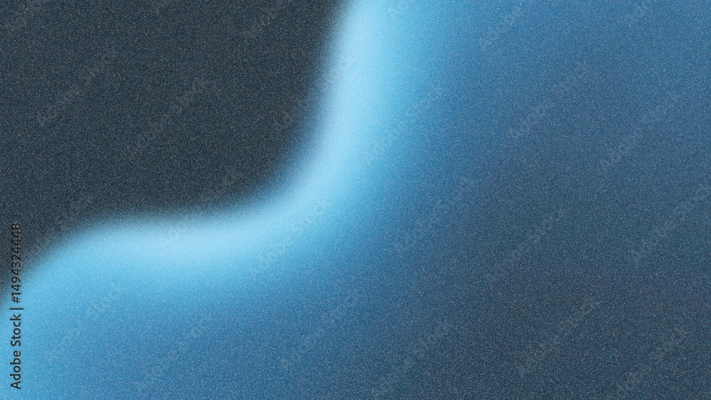 Poster abstract blue gradient background with soft curves and smooth transitions, creating a serene atmosph