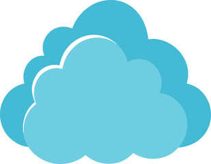 Fototapeta premium Cloud Vector Icon Set – Flat, Silhouette, Line, and Cute Styles, Weather, Tech, Cute, and Silhouette, Colorful cloud, Cloud