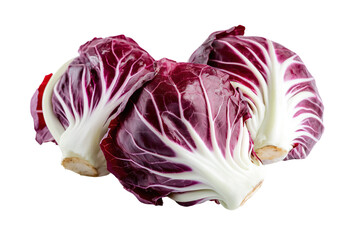 Obraz premium a couple of red cabbages cut in half