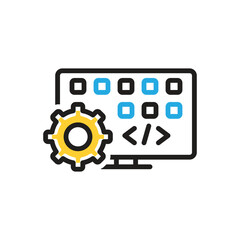 Multi color icon for developing