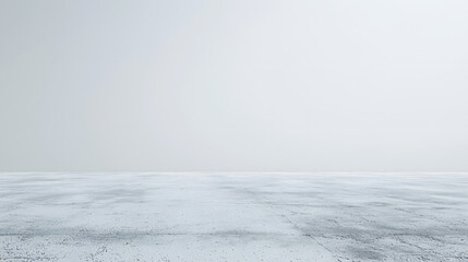 Obraz premium Empty Concrete Space in Fog: A minimalistic view of an empty concrete space shrouded in a thick fog, creating a sense of mystery and solitude.