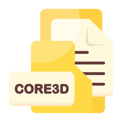 Obraz premium CORE3DFormat Icon