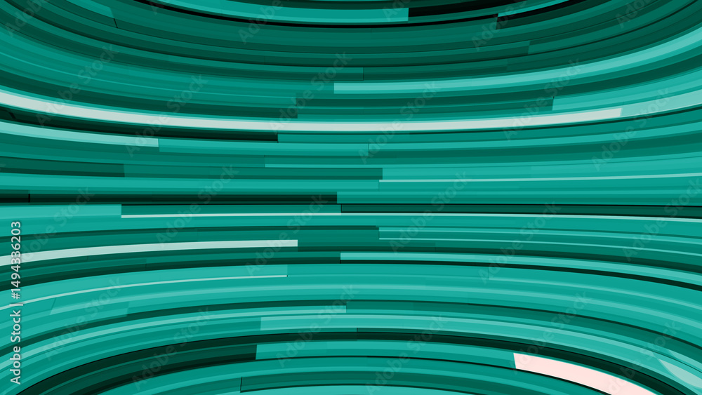 Poster abstract teal circular lines forming a geometric pattern modern design elements for backgrounds and 