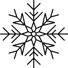 black and white snowflake