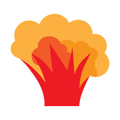 Explosion Vector Flat Icon Design