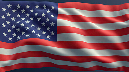 Fototapeta premium American flag waving