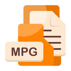 Obraz premium MPG Format Icon
