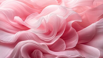 Fototapeta premium Abstract Pink Fabric Background with Gentle Waves