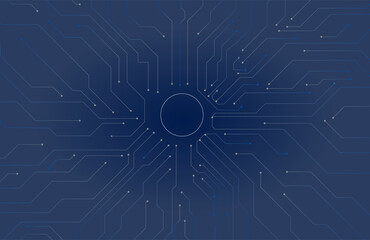 Cyber Technology Background – Digital Connections and Circuit Lines