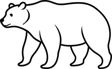 Obraz premium vector illustration of a bear