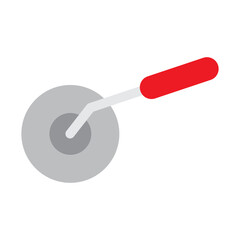 Pizza Cutter Vector Flat Icon Design
