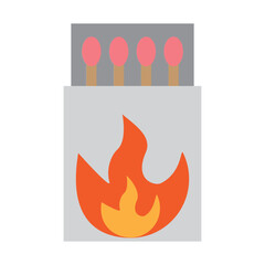 Match Box Vector Flat Icon Design